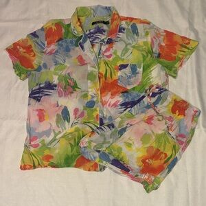 Ralph Lauren Floral Pajama Set - Multicolor